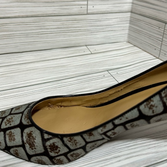 Nine West Cow Hide Heels 9M Black & Grey - Picture 5 of 5